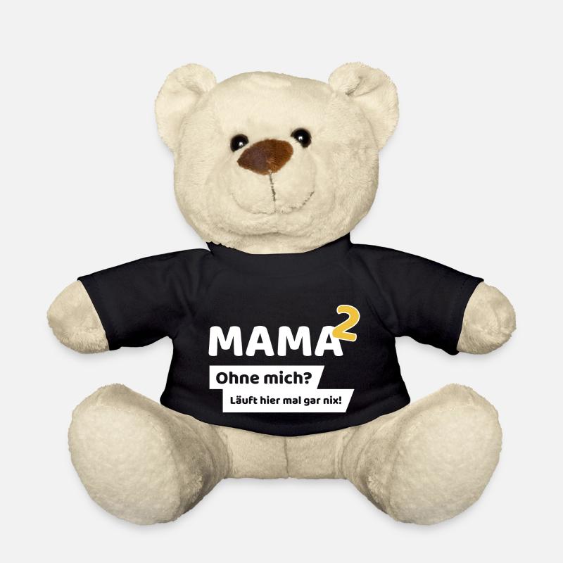 Mama hoch 2 - Teddy - Schwarz