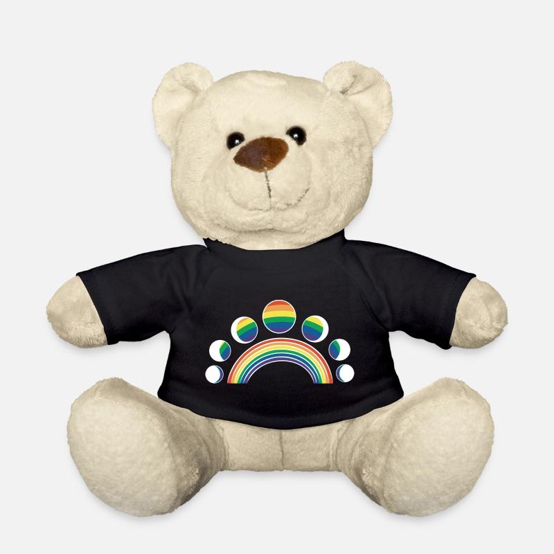 LGBT Mondphasen Monde Regenbogen - Teddy - Schwarz