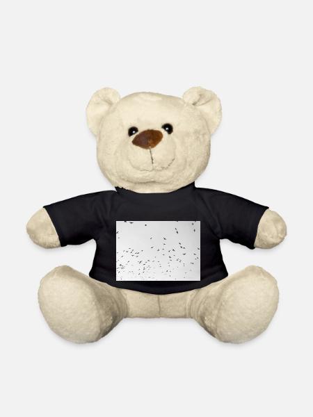 Aufgeregte Krähen mit bewölktem Himmel - Teddy - Schwarz