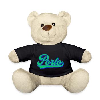 Porto Neon Script Retro - Teddy Bear - black - Front