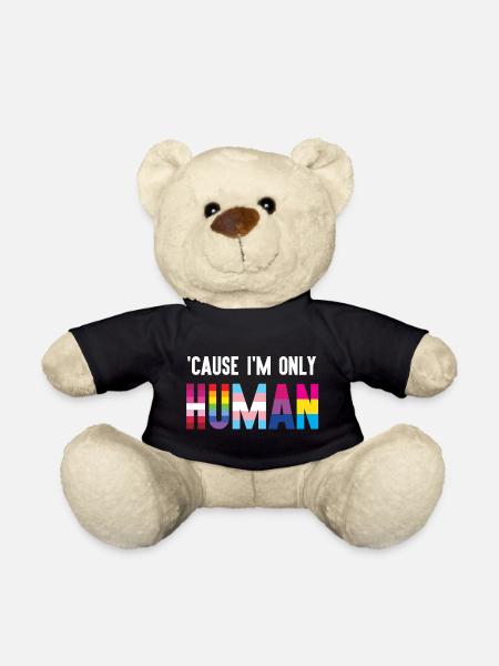 Pride Month LGBT - Weil ich auch nur ein Mensch bin - Teddy - Schwarz
