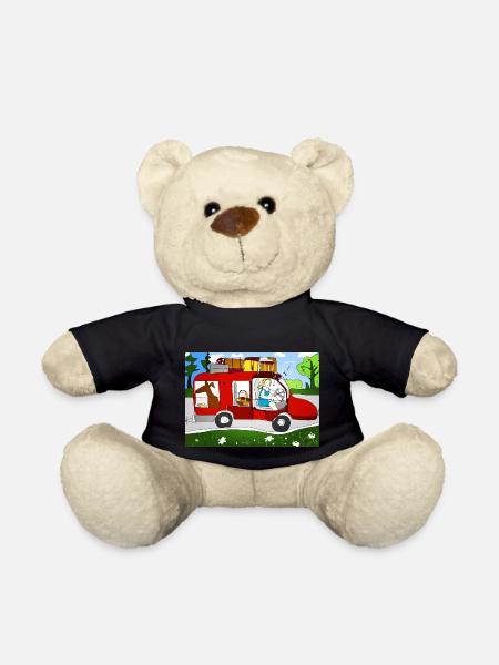 Une soif d’aventure et de voyager avec un chien et un camping-car - Nounours - noir