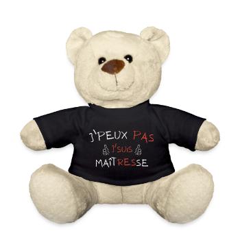 Ich kann nicht, ich bin Herrin - Teddy - Schwarz - Vorne