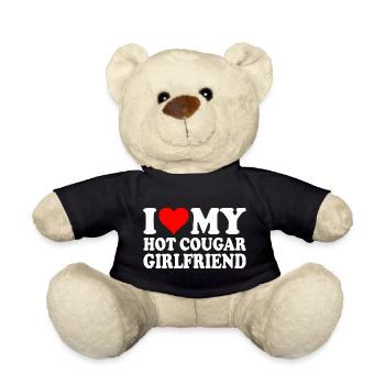 I love my hot cougar girlfriend - Nounours - noir - Devant