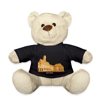 Hôtel de ville de Bottrop, région de la Ruhr, Rhénanie-du-Nord-Westphalie - Nounours - noir - Devant