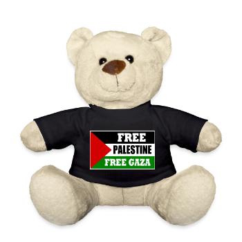 Free palestine - Nounours - noir - Devant
