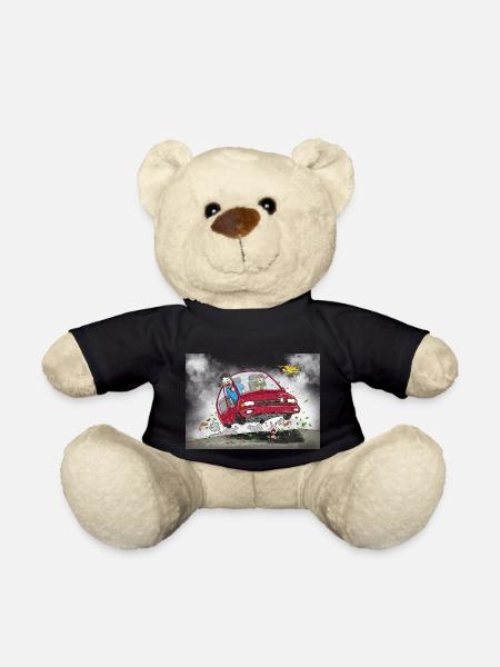 Naturschützer auf dem Weg ins Biotop - Teddy - Schwarz