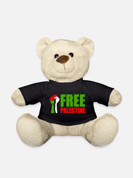 Free palestine - Nounours - noir