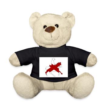 Alabama Staatsflagge Cowboy - Teddy - Schwarz - Vorne