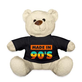made in 90s - Teddy Bear - black - Front