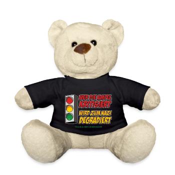 Who criticizes the traffic light - Teddy Bear - black - Front