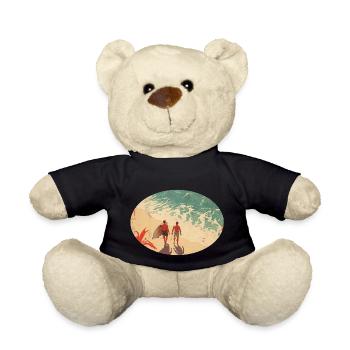 Surfer am Strand - Teddy - Schwarz - Vorne