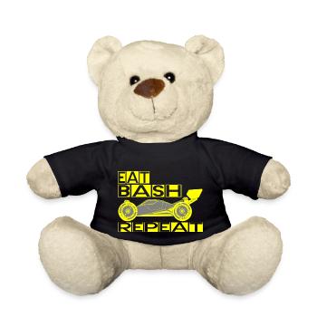 eat sleep bash repeat - Teddy - Schwarz - Vorne