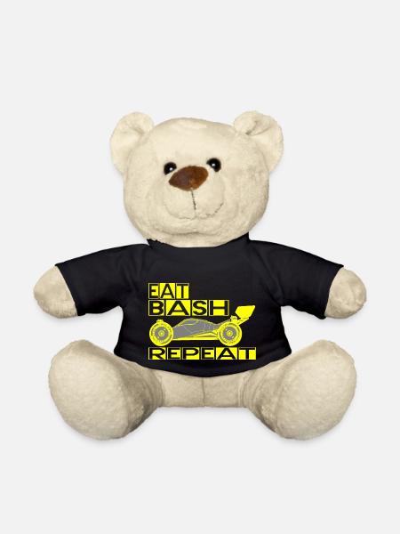 eat sleep bash repeat - Teddy - Schwarz