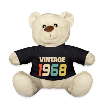 1968 Vintage Retro Classique 1968 - Nounours - noir - Devant
