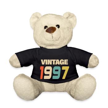 1997 Vintage Retro Classic 1997 - Teddy - Schwarz - Vorne