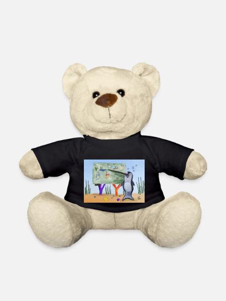 Teacher Narwhal - Teddy Bear - black
