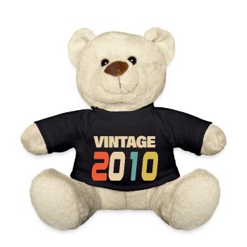 2010 Vintage Retro Classic 2010 - Teddy Bear - black - Front
