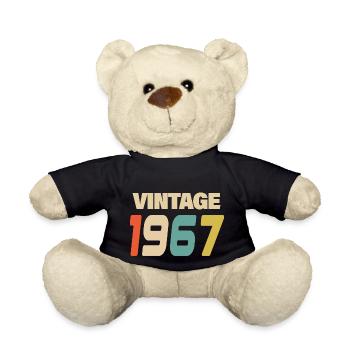1967 Vintage Retro Classic 1967 - Teddy Bear - black - Front