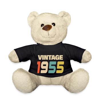 1955 Vintage Retro Classic 1955 - Teddy Bear - black - Front