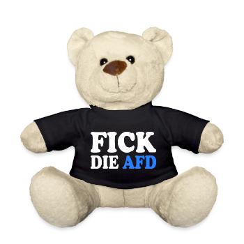 Fick die afd - Teddy - Schwarz - Vorne