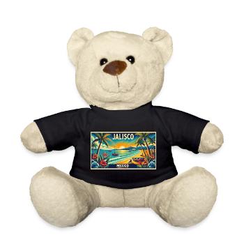 Jalisco Mexiko Strand Palmen Design - Teddy - Schwarz - Vorne