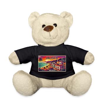 Jalisco Mexiko Strand Palmen Design - Teddy - Schwarz - Vorne