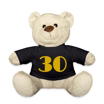 30. 30 YEARS. 30th ANNIVERSARY. 30 YEARS ANNIVERSARY. - Teddy Bear - black - Front