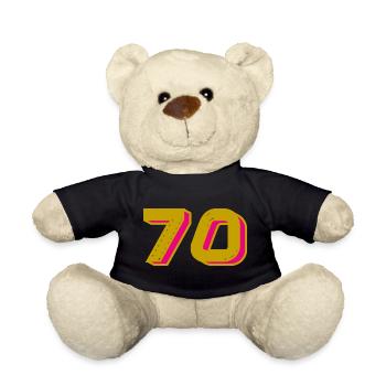 70. 70 JAHRE. 70-JÄHRIGES JUBILÄUM. 70-JÄHRIGES JUBILÄUM. - Teddy - Schwarz - Vorne