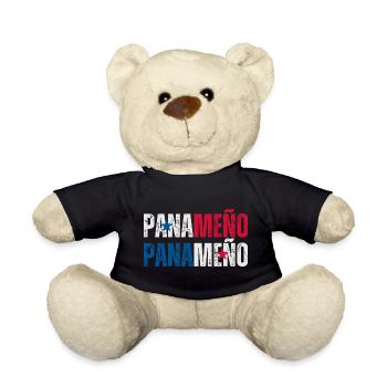 Drapeau panaméen, fierté panaméenne - Nounours - noir - Devant