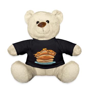 Pancake Breakfast Pancakes - Teddy Bear - black - Front