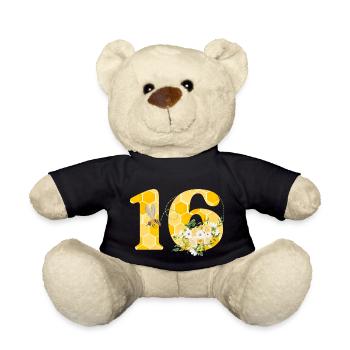 16th Anniversary Bee - Teddy Bear - black - Front