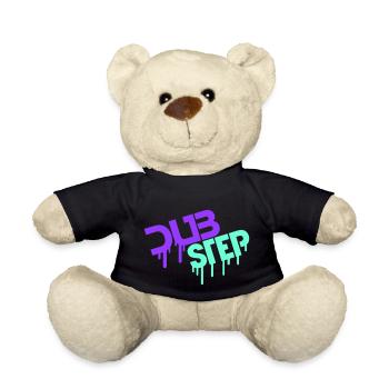 Tropfen Dub Step Techno Musik Party Club Text Logo - Teddy - Schwarz - Vorne