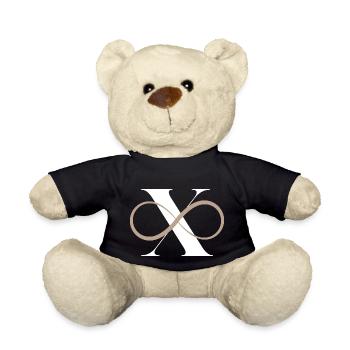 Unendlicher Buchstabe x - Teddy - Schwarz - Vorne