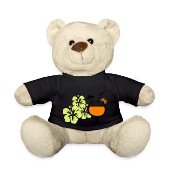 Hawaiian Hibiscus Cocktail - Teddy Bear - black - Front