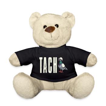 T-Shirt Ruhrpott Tach Dialekt Taube Ruhrgebiet - Teddy - Schwarz - Vorne