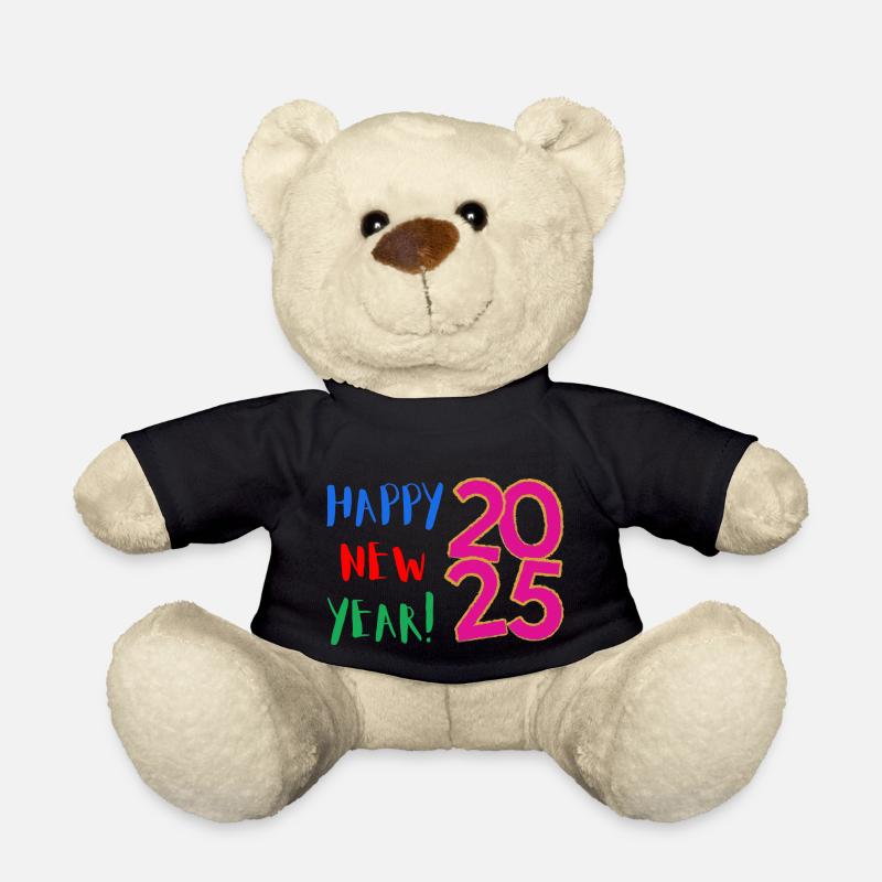 Bonne Année 2025 - Nounours - noir