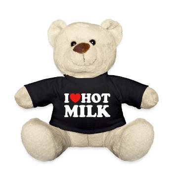 I love hot Milk - Teddy - Schwarz - Vorne