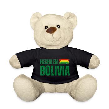 Made in Bolivia, Bolivian pride - Teddy Bear - black - Front