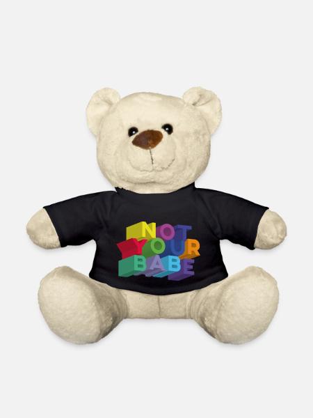 NOT YOUR BABE - Teddy Bear - black