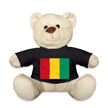 Drapeau de la Guinée – La puissance de l’Afrique - Nounours - noir - Devant