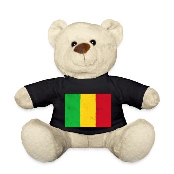 Flagge von Mali - Teddy - Schwarz - Vorne