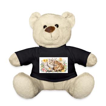 Pastellfarbene Katzen blühen im Frühling - Teddy - Schwarz - Vorne