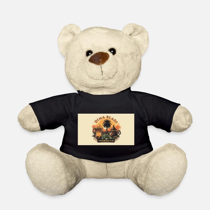 Marokkanisches Vintage-Lounge-Café - Teddy - Schwarz