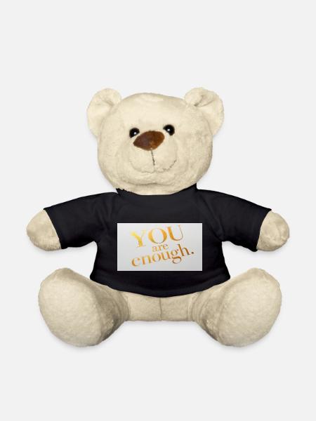 Impression de texte de feuille d’or motivante - Nounours - noir