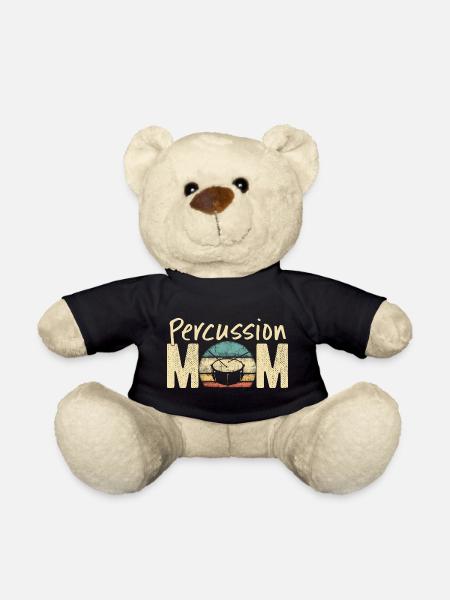 Perkussion Mama Retro Vintage Marching Band Design - Teddy - Schwarz