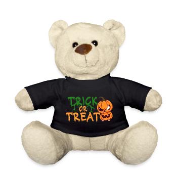 Citrouille d’Halloween Trick or Treat - Nounours - noir - Devant