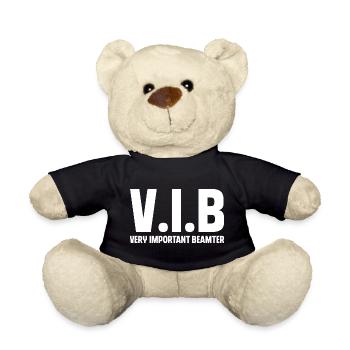 Civil servant - Teddy Bear - black - Front