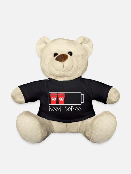 Koffein = 100% Ladung - Teddy - Schwarz
