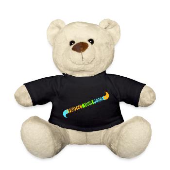 Protect Your Peace Mental Health Mindfulness - Teddy Bear - black - Front